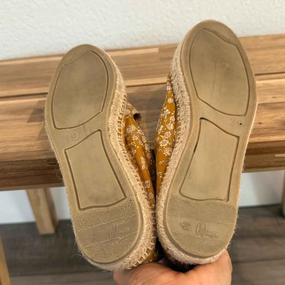 Castañer- Floral Canvas Espadrille - Size 39